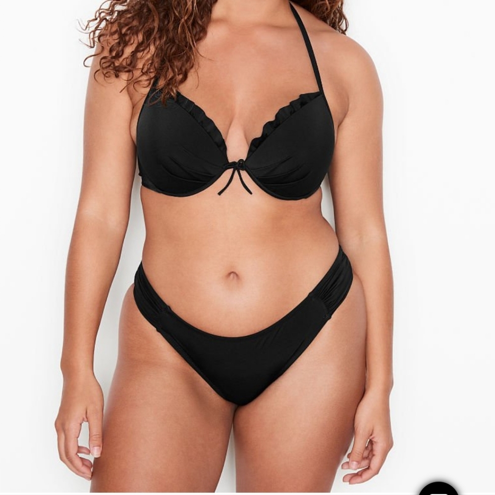 Victoria's secret very sexy Havana hipster swim bikini bottom BLACK XXL - Picture 3 of 8
